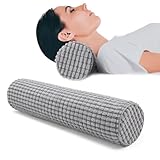 YushengTai Nackenrolle mit Bezug - 45 x 11 cm Knierolle Nackenrolle - Memory Foam Lagerungsrolle - Knierolle Lagerungsrolle zur Linderung von Schmerzen, für Kopf, Nacken, Rücken, Beine und Yoga