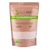 Flohsamenschalen gemahlen Bio 99% rein - 500g | Psyllium Husk Powder, reich an Ballaststoffen für bewusste Ernährung & vielseitige Anwendung | EU-Bio zertifiziert - vegan & glutenfrei