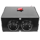 TOVINANNA Pkw Lüfterheizung 12v 500W mit Zigarettenanzünder Auto Wärmer und Entfroster für Schnelle Beschlagentfernung und Entfeuchtung im Fahrzeug