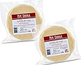 Weiße Mais Tortillas von Pepe Comala – 40 Stück (2x 20 Stück) - Mexikanische glutenfreie Tortilla de Maiz - für Tacos, Quesadillas, Enchiladas & mehr