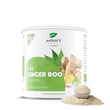 Nature’s Finest Bio Ingwerpulver - 100% Organischer Ingwer Gemahlen für Tee, Shots & Küche - Reines Ginger Powder ohne Zusätze - 100 g