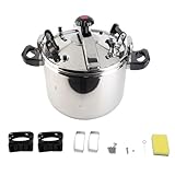Schnellkochtopf, große Kapazität, haftsicher, 304 Edelstahl, Drucksuppen-Eintopf, für Zuhause, Küche, Restaurant (40l)