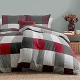 Dreamzie - 2-teiliges Bettwäsche Set 135x200 cm – Flanell-Muster – mit 2 Kissenbezügen 80x80 cm – Bettbezug aus 100% Mikrofaser – Oeko-Tex Zertifiziert – Ohne Schadstoffe