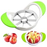 Qaestuan Apfelschneider, Edelstahl Apfelteiler, Apfelspalter, Apfelkernausstecher, Apfelentkerner, Apfelportionierer, mit Ergonomischen Rutschfesten Griffen, zum Schneiden einer Vielzahl von Früchten