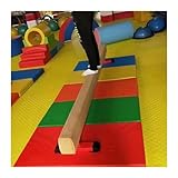 Profi Gymnastik Schwebebalken mit Wildlederbezug, Bodenständer Laufbalken für Training und Praxis, ideal für Anfänger und Sportler