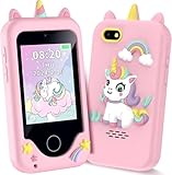 Kinder-Smartphone für Mädchen, Weihnachten, Geburtstag, Geschenke für Mädchen und Jungen, Alter 3–10, Kinderspielzeug, Handy, Kleinkind, Lernspielzeug, Telefon mit Dual-Kamera, Spiel, Musik-Player