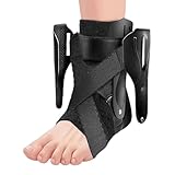 CUVZORA Knöchelbandage für verstauchte Knöchel, Einstellbares bandage fußgelenk mit 2 Stützpads, Schlanke Passform Knöchelstütze für Herren Damen, für Atmungsaktive Stütze für Sport und Genesung(S)