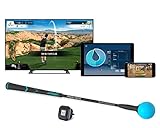 PHIGOLF Golfsimulator für Zuhause, Mobiles Golf Spiel Simulator mit Swing Stick & 3D Schwung Analyse WGT(World Golf Tour) Edition, Auf Smartphone, Tablet oder Smart-TV verwendbar