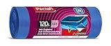 Paclan Zugbandsäcke 15 x 120L, Blauer Engel Blau 15 Stück (1er Pack)