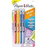 Paper Mate InkJoy Gel Pens, Medium Point, 0.7 mm, Assorted Retro Accents Colors, Pack Of 4 Pens