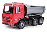 Lena 04610 - Worxx Muldenkipper Mercedes Benz Arocs, ca. 45 cm, Baustellen Spielfahrzeug für Kinder ab 3 Jahre, robuster Kipper LKW mit verriegelbarer Kippmulde und beweglicher Heckklappe