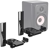 RICOO Lautsprecher Wandhalterungen Schwenkbar Neigbar 2-er Set Boxen Universal Halterung Wand LH023-B Boxenhalterung HiFi & Audio Halter bis Max. 25 kg Wandhalter Speaker Wall Mount