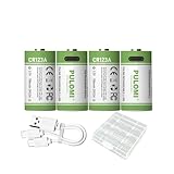 4 Stück CR123A Akku CR17345 16340 Akku, USB Type-C CR123A Lithium Ionen Aufladbare Akkus, 3.7V 2500mWh 700mAh wiederaufladbare batterien Lithium Akkus, with Charging Cable