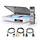 DVD Player Arafuna, DVD Player für Fernseher mit Alle Regionen Frei, DVD/CD-Player HDMI 1080P mit AV-Ausgang, USB Eingang, Fernbedienung und AV-Kabel, integriertes PAL/NTSC-Weiß