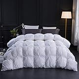 Three Geese Daunenbettdecke 135x200 cm mit Gänsedaunen und Gänsefedern Füllung,Sommerdecke,100% Baumwollbezug,Allergiker geeignet,Ökotex und DOWNPASS(Füllgewicht 330gr Natur Daunen und Federn)