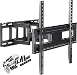 TV Wandhalterung für 32-65 Zoll Bildschirme VESA 100x100 bis 400x400mm Schwenkbare Neigbare und Ausfahren für LED, OLED, Flach & Curved Wandhalter Fernsehers - Max Last 40 kg