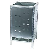 Provence Outillage 05848 Müllverbrennungsanlage eckige Garten-Metall grau