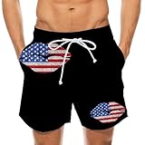 Herren-Sportshorts mit Hawaii-Grafik, Sommer-Badehose, tropischer Druck, gerades Bein, Strand, schnelltrocknend, Surfen, Boardshorts, Lounge-Nachtkleidung, himmelblau, 5XL