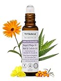 TITANIA Nagelöl Roller - Natürliches Cuticle Oil & Nagelhautöl zur intensiven Nagelpflege mit 8 Ölen & Aloe Vera - COSMOS NATURAL, Vegan, Dermatologisch bestätigt, Made in Germany, 10ml