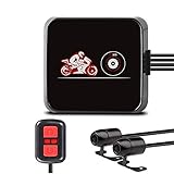 VSYSTO Dashcam Motorrad Motorrad Kamera 1080p Doppellinse Kamera Motorrad Vorne Hinten WiFi 130° Weitwinkel Sportkamera