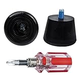 DECOMELODY Rollschuhe Bremsklötze Verschleißfeste PU Bremsstopper mit Schrauben Ersatzteile für Zweireihige Roller Skates rutschfeste Bremsen Einfach Verstellbar für Sicheren Halt und