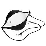 Acouto Boxball Zum Aufhängen, Schlagen, Trainingsgeräte, Fitnessstudio, Übungstasche, Doppelend-Fitness-Zubehör, Schwarz und Weiß Ist aus Präzisem, Langlebigem, Flexiblem Textilleder Gefertigt und