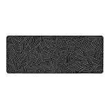 Axaooqeld Topographische Höhenlinie Extended Big Mouse Pad Computer Mauspad mit 2mm Rutschfestem Computer-Tastatur-Mauspad 11,8X31,5