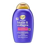 OGX Thick & Full + Biotin & Collagen Conditioner , nährstoffreiche Volumenconditioner Haarspülung mit Biotin, Kollagen und Weizenproteinen, Haarpflege, sulfatfrei , 385 ml (1er Pack)