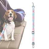 YNPQTDS Hundesicherheitsgurt | Nylon-Sicherheitsgurt für Haustiere für das Auto | einziehbarer, verstellbarer Haustierbedarf mit Schnalle, stoßfeste Weste, Geschirr für LKW-Fahrzeuge und Reisen
