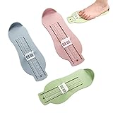 HBYMYDA 3 Stück Fußmessgerät Infant Fuß Messen Messgerät Schuhe Größe Messlineal Werkzeug für Kinder Kleinkinder Innenschuhmessgerät