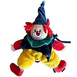 große Spieluhr - Kuscheltier - lustiger Clown - Lied - Melodie - Guten Abend, gut' Nacht - 31 cm - kompatibel mit Sterntaler - Kinderspieluhr - Plüschtier BAB..