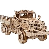 UGEARS Cargo Truck 3D Holzpuzzles für Erwachsene - Hobbys für Männer zum Bauen - Auto-Bausatz für Erwachsene - 3D-Puzzle für Erwachsene