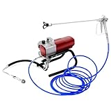 1800W Farbsprühsystem,Airless Spritzlackiermaschine,50 Hz Elektrische Spritzpistole, 220V Einstellbarer Sprühdruck mit Rohr für Wand- und Decken-/Holz- und Metallfarbe