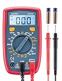AstroAI Digital Multimeter voltmeter strommessgerät Tester Messung von AC/DC Spannung, DC Strom, Widerstand, Diode, Kontinuität Messinstrument mit großes LCD-Anzeige und Hintergrundbeleuchtung,Blau
