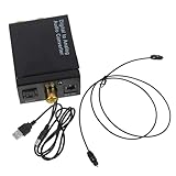 Angoily zu Analoger Audio mit USB stromversorgung Optischem und Cinch eingang Unterstützt Khz Sampling S Pdif Signal Einfache Installation R Stereoausgang Schwarzes Gehäuse