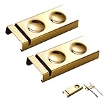 HSTWODE 2 Stück Edelstahl 304 MesserbäNkchen,StäBchenhalter,EssstäBchen Rests FüR Esstisch,FüR Verschiedene Essensszenen,Es Kann Als Dekoration Auf Dem Esstisch Verwendet Werden (Gold-Stil 2)