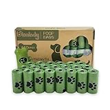 Blanlody Hundekotbeutel 450 Tüten Kotbeutel für Hunde Biologisch Abbaubar Hundebeutel mit Duft 28 Rollen 30 x 22 cm Hundetüten und Kotbeutelspender