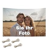 Personalisierte Banner, Banner Selbst gestalten, Werbebanner, Foto/Text/Logo, Outdoor Indoor, Passen Sie Ihr Geburtstagsfeiern, Abschlussfeiern, Festivalveranstaltung (152x244cm(60x96 in))