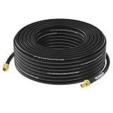 YILIANDUO SMA RG8x kabel 15M SMA Stecker auf Buchse WiFi Antennenkabel 50Ohm Verlustarmes Koaxialkabel für Drahtlose Mini PCI Express PCIE Netzwerkkarte USB WiFi Adapter WiFi Router IP Kamera