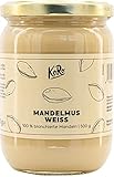 KoRo – Weißes Mandelmus 500 g – Nussmus ohne Zusatz von Zucker und Palmöl – 100% Mandeln – Unvergleichbar cremig – Vegan – Proteinquelle