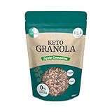 Go-Keto Granola Apple Cinnamon 290g – Low Carb Keto Müsli für ein leckeres Keto Frühstück, mit Kokoschips, Nüssen, Früchten, Sonnenblumenkern & Kürbiskern, vegan, glutenfrei, laktosefrei