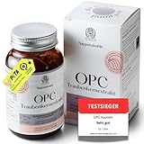 OPC Kapseln hochdosiert mit 350mg reinem OPC Traubenkernextrakt hochdosiert - blutdruck opc komplex - traubenkernextrakt opc kapseln - blutdrucksenker und opc testsieger - antioxidantien kapseln