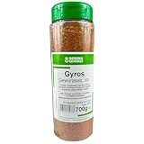 NEBONA Gewürze - Premium Gyros Gewürzsalz 'rot' 700 g in Gastro-Qualität - Gewürzmischung 100% naturrein & natürlich - Gewürzzubereitung zum Grillen für Fleisch & Steak - Gewürz in Großpackung