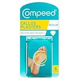 Compeed Hornhautpflaster Medium – Hydrokolloid-Pflaster gegen starke Hornhaut an den Füßen, 6 Pflaster