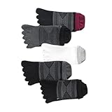 FULLANT Zehensocken für Herren, Baumwolle, Fünf-Finger-Laufsocken, niedrig geschnitten, Sportsocken, 5 Paar