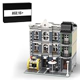 MasterBrickPlay Modular Haus Modellbausatz, 2570 Teile Straßenansicht Haus Klemmbausteine Architektur Bausatz, MOC Fitnessstudio Modular Buildings Konstruktionsspielzeug MOC-117190