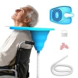 Gobesty Haarwaschbecken für Bettlägerige, Mobiles Shampoo Waschbecken, Faltbares Haarwaschbecken, Tragbares Haarwaschwanne Waschbecken mit Drainage für Salon, Kinder, Senioren, Schwangere