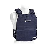 Capital Sports Battlevest 2.0 Gewichtsweste - Weight Vest mit hohem Komfort, Trainingsweste mit optimaler Polsterung, inkl. 4 Gewichtsplatten: 2x 2,6 kg & 2x 4,0 kg (13,2 kg), blau