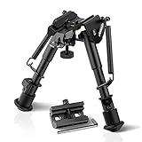 AOMEKIE Gewehr Zweibein Verstellbares Falten Frühling zurück Taktisch Bipod für 22mm Picatinny mit Adapter (15cm - 23cm / 6' - 9')