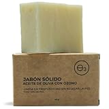 OZONO D'OR – Kernseife natur 100% BIO für Hände und Körper mit Ozon, Aknebekämpfung, antibakteriell und antimykotisch | Handgemachte Naturseife für fettige, empfindliche oder atopische | 100 g.